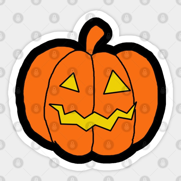 Pumpkin Sticker by Shreedigital 